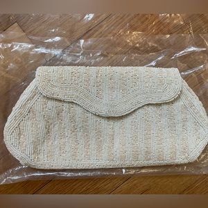 BHLDN Torelle Beaded Ivory Bag